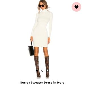 LPA sweater dress in ivory sz xs. New with tags